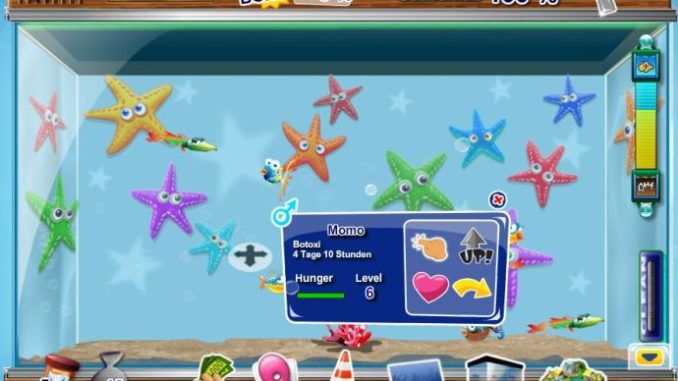 Free Aqua Zoo: Durch schnelles Aufleveln kannst du neue Dinge für dein Aquarium freischalten.