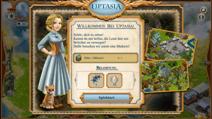 Uptasia: Vor dem Spielstart führt dich ein ausführliches Tutorial in das Wimmelbildspiel ein.