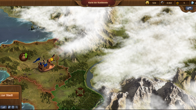 Forge of Empires: Auf der Ãbersichtskarte hast du den vollständigen Ãberblick über dein herrschaftliches Reich.